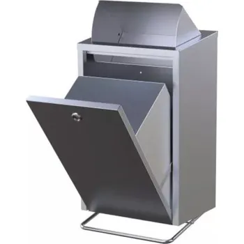 Odpadkový koš ALDA Nástěnný nášlapný koš 30l