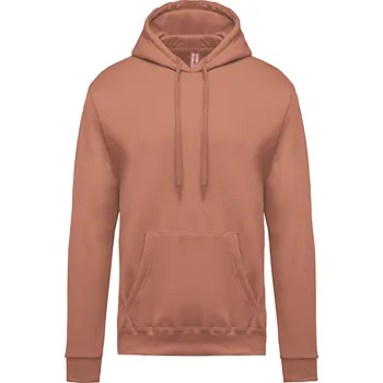 Pánská mikina KARIBAN Pánská mikina s kapucí K476 Velikost: XS, Barva: broskvová
