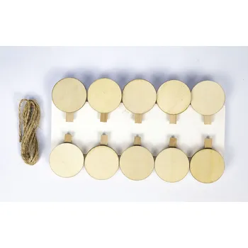 Kolíčky s dřevěným kolečkem