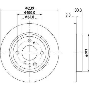 Brzdový kotouč Brzdový kotouč HELLA 8DD 355 134-681