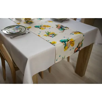 Velikonoční dekorace Velikonoční běhoun s potiskem - Vzor 4 Rozměr běhounu (šířka x délka): 40x110cm