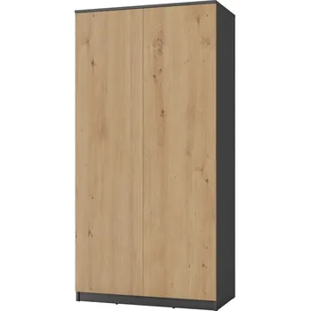 Šatní skříň Šatní skříň MALVÍNA 90, Antracit/Dub artisan