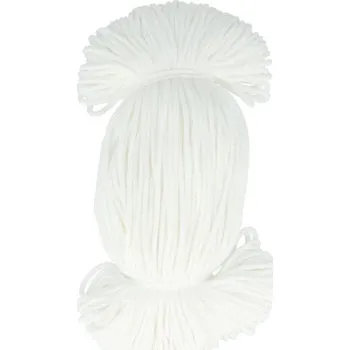 Oděvní šňůra PES Ø2 mm, barva Bílá (101)