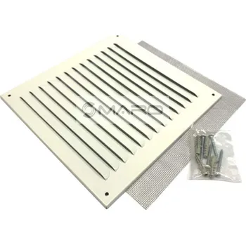 Kouřovod Brilon Serio Mřížka sání plechová, 230 x 240 mm pro max. 200 mm, bílá RAL 9016, 52109100