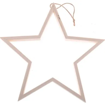 Vánoční dekorace Paper Design Závěs Hvězda 28cm dřevěná, přírodní