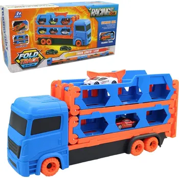 auto na autodráhu MaDe Auto nákladní přepravní se závodní dráhou