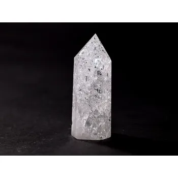 Drahý kámen Magieprirody.cz Obelisk Křišťál pukaný 95 g špice 76 mm #A201