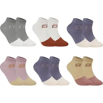 Dámské ponožky PESAIL Dámské kotníkové veselé ponožky PES CW418 6 páry Barva: Mix, Velikost: 35-38