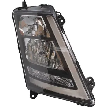 Osvětlení automobilu Hlavní světlomet Volvo FH4 - černý, man. ovládaný, pravý