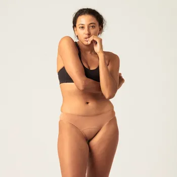 Menstruační kalhotky Menstruační kalhotky Modibodi Seamfree Bikini Moderate-Heavy Cinnamon (MODI4065CIN) M