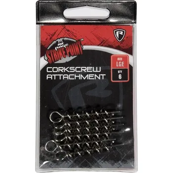 Rybářský háček FOX Rage Úchyt Strike Point Corkscrew Attachment L 6ks (NAC037)
