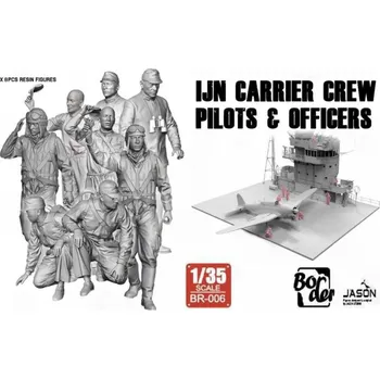 Plastikový model Border Model 1/35 IJN Carrier Crew Pilots & Officers