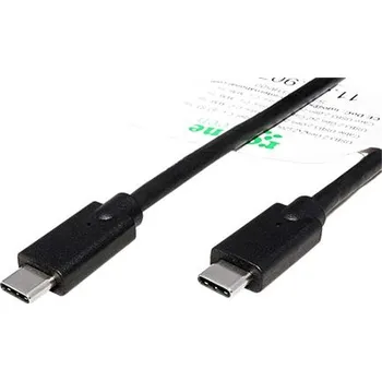 Datový kabel ROLINE GREEN USB 20Gbps (3.2 gen 2x2) kabel USB C(M) - USB C(M), PD 100W, TPE, černý, 1,5m - 11.44.9072