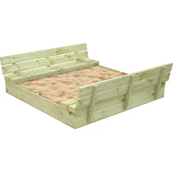 Dětské hřiště Pískoviště s krytem Palmako SANDY 16 (157x157x21 cm, tl.19 mm)