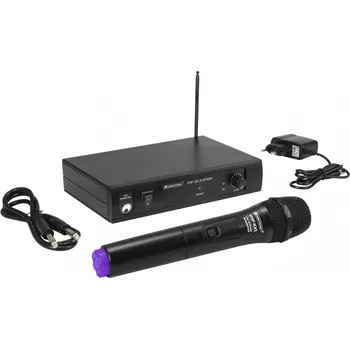 Mikrofon Omnitronic VHF-101, 1-kanálový bezdrátový mikrofonní set 200.10 MHz