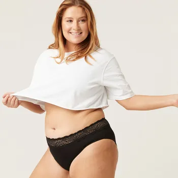 Menstruační kalhotky Menstruační kalhotky Modibodi Sensual Hi-Waist Bikini Light-Moderate (MODI4035) 6XL