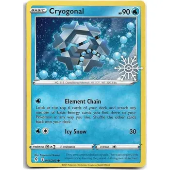 Sběratelská karetní hra Pokémon karta Cryogonal 043/203 Holo - Evolving Skies