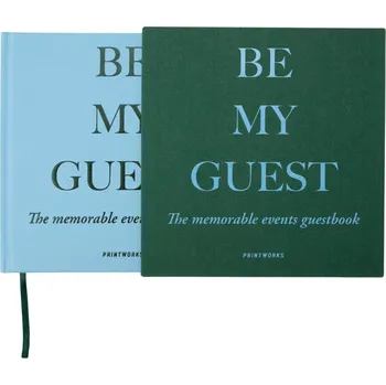 Svatební dekorace Kniha hostů Printworks zelená/modrá