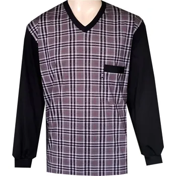 Pánské pyžamo Pánský Pyžamový Kabátek FOLTÝN PPKD68 Velikost: L, Materiál: Mako-úplet