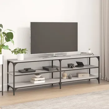 Televizní stolek vidaXL TV skříňka 160 x 30 x 50 cm kompozitní dřevo [826752] Barva: šedá sonoma