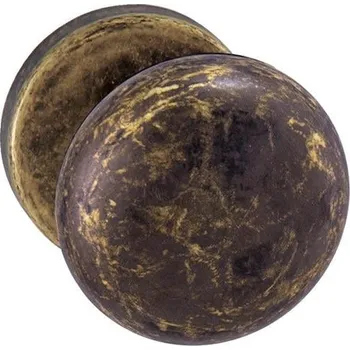 Dveřní kování TI - KOULE - R 589 bez spodní rozety, koule pevná ks OBA - Antik bronz (46)