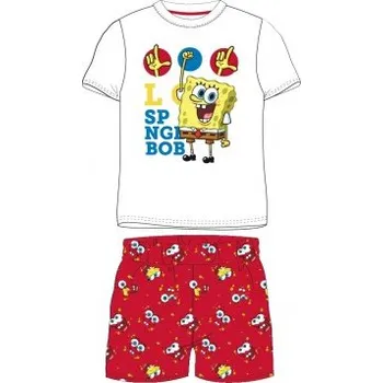 Chlapecké pyžamo E plus M - Dětské bavlněné letní pyžamo Spongebob / 100% bavlna 128