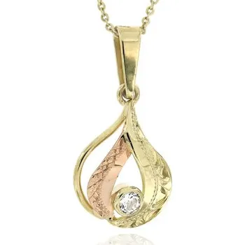 Přívěsek Zlatnictví U Kostela Zlatý přívěsek lístek 079 780982395