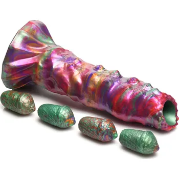 Dildo Creature Cocks Larva Silicone Ovipositor Dildo with Eggs