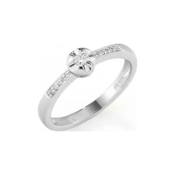 Prsten Zásnubní prsten s diamantem, bílé zlato brilianty 3861276-0-54-99 (3861276-0-54-99)