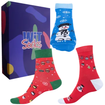 Pánské ponožky Dárkový set - Vánoce mix - velikost 43-46 (Velikost 43-46)