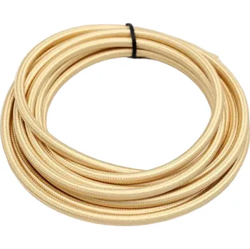 elektrický kabel Retro kabel kulatý, vodič s textilním obalem 2x0.75mm, světle zlatý
