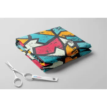 Zakázkový tisk, softshell, kočárkovina... Graffiti Látky k tisku: Microfirba