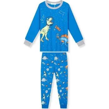 Chlapecké pyžamo KUGO CHLAPECKÉ PYŽAMO DINOSAURUS MP3832 Barva: Modrá, Velikost: 98