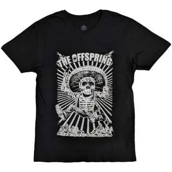 Pánské oblečení Merch The Offspring: The Offspring Unisex T-shirt: Jumping Skeleton (xx-large) XXL