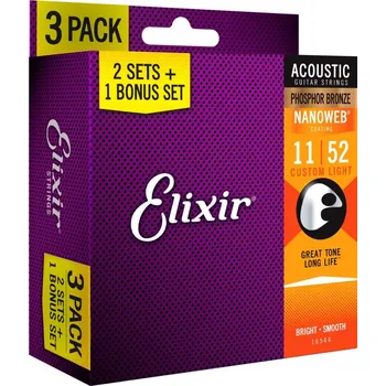 Elixir Nanoweb 16544 Phosphor Bronze…