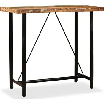 Barový stolek vidaXL vida XL Barový stůl masivní recyklované dřevo 120 x 60 x 107 cm [245440] Barva: Hnědá