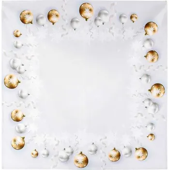 ubrus Vánoční ubrus Vánoční ozdoby 130x160 cm