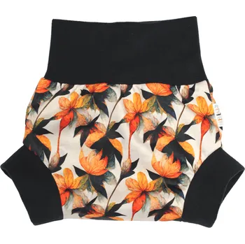 Plena Breberky Natahovací svrchní kalhotky PUL - Listy kaštanu VELIKOST: S (4-7kg)