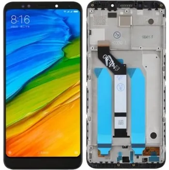 O-E-M LCD displej Xiaomi Redmi 5 Plus černý + dotyková plocha + přední kryt