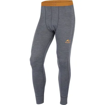 Husky Merino termoprádlo kalhoty Merea M XXL, dark grey/mustard
