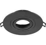 BIG WHITE (SLV) NEW TRIA 75 XL kroužek pro vestavbu do stropu, D: 11 H: 2,6 cm, IP 20, černá 1007631