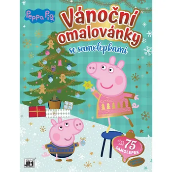 omalovánky Vánoční omalovánky se samolepkami: Peppa Pig - JIRI MODELS (2022)