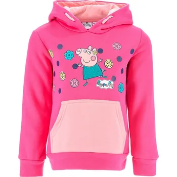 Dívčí mikina Peppa Pig tmavě růžová holčičí mikina Velikost: 98