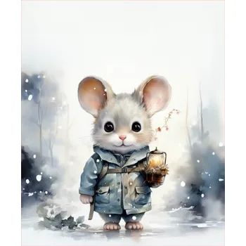 Teplákovina Takoy PANEL 50x60 cm pohádková myš