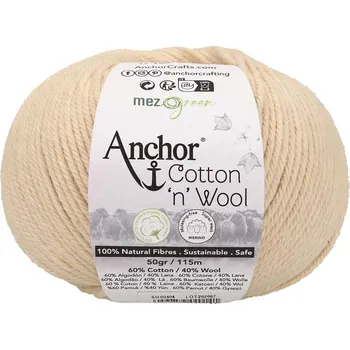 Příze Anchor Cotton Wool 404 Opál (Přírodní příze Cotton Wool 404 Opal)