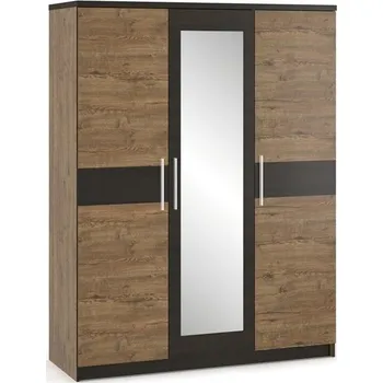 Ložnice Casarredo Šatní skříň 3D VERONIKA april/wenge/zrcadlo