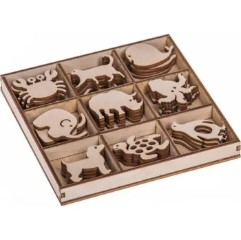 Dřevěná dekorační sada - Zvířátka