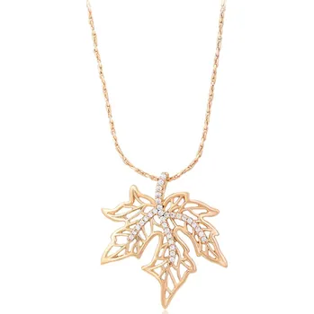 Náhrdelník B-TOP Pozlacený náhrdelník s přívěskem Javorového Listu