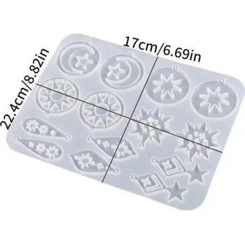 Silikonová forma na šperky 209-2 Hvězdy 170x224mm