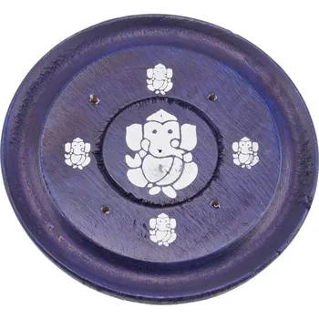 Vonná tyčinka Stojánek na vonné tyčinky talířek symbol Ganesh 10 cm